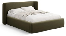 Zielone tapicerowane łóżko dwuosobowe ze schowkiem ze stelażem 180x200 cm Jason – Windsor &amp; Co Sofas