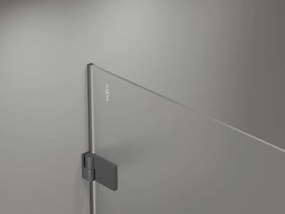 Mexen Lunar-B drzwi prysznicowe uchylne lewe 140 cm, transparent, gun metal - 832S-140-050-95-00-L