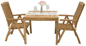Zestaw ogrodowy teak LAGUNA QUATRO 1+2