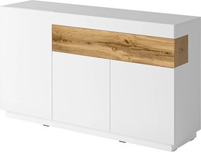 Komoda SILVANA 150 cm do Salonu Sypialni z Szufladą Biały