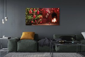 Zdjęcie na płótnie Bombki, Choinka i Prezenty