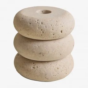 Świecznik Z Żywicy Fernes Kremowa - Sklum