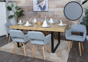 Krzesło do jadalni MCW-A50 II (zestaw 6 sztuk),  jasnoszary