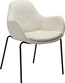 Kremowy fotel z materiału bouclé Zimmer – DAN-FORM Denmark