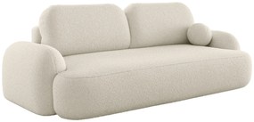Kremowa sofa tapicerowana tkaniną boucle R5-L94