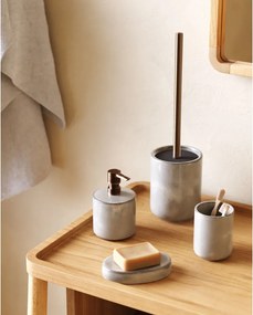 Jasnoszara mydelniczka ceramiczna Chavela – Kave Home