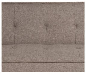 Szarobeżowa rozkładana sofa z tkaniny szenilowej 181 cm – Ixia