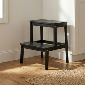 Bambusowy taboret ze schodkiem KROK, wys. 46 cm