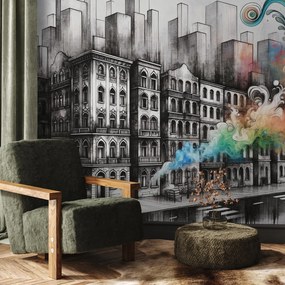 Fototapeta - Przemysłowe życie (196x136 cm)