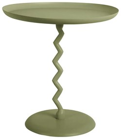 Metalowy okrągły stolik ø 40 cm Zig Zag – Leitmotiv
