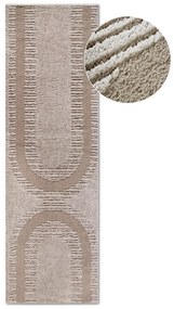 Beżowy chodnik 80x240 cm Bartoux Beige – Elle Decoration