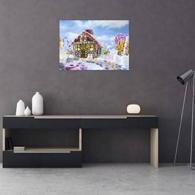 Obraz - Chatka z piernika (70x50 cm)