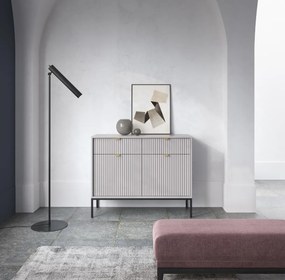 Komoda MILONA 2D2S 104 cm szara mat PIASKI Meble