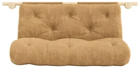 Jasnobrązowa sztruksowa rozkładana sofa 135 cm Hooked – Karup Design