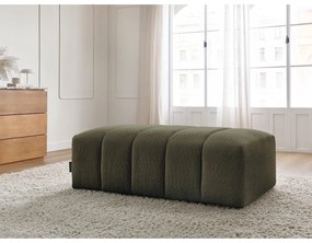 Zielony podnóżek z materiału bouclé Annecy – Bobochic Paris