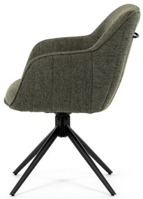 Zestaw krzeseł obiadowych z mechanizmem zwrotnymHC-536 GRN2, 2 szt.
