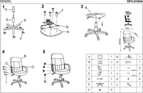 Eleganckie krzesło biurowe Denzel
