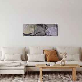 Obraz - Design (z zegarem) (90x30 cm)