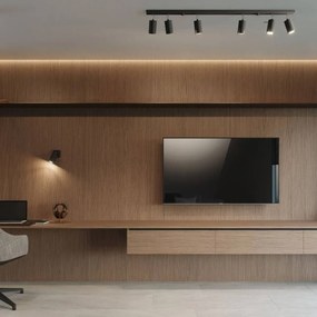 Plafon RING 4 czarny SOLLUX  LIGHTING