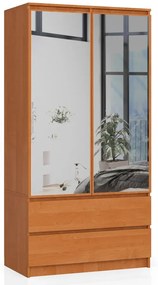 Szafa klasyczna olcha z lustrem R0-H81