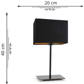 Lampka nocna glamour na srebrnym stelażu - E1-N45