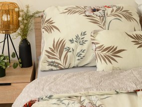 PrzytulneMieszkanie.pl PrzytulneMieszkanie.pl Dwustronna pościel DUO SENSE SANDORA kremowa + poszewka na poduszkę 40x50 cm GRATIS Rozmiar pościeli: 70 x 90 cm | 140 x 200 cm