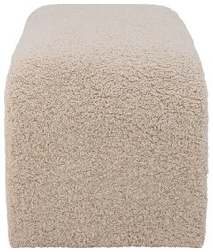 Kremowa ławka z materiału bouclé Bobbie – Bloomingville