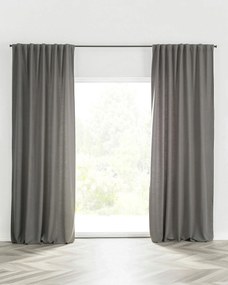 Zasłona BASIC na taśmie marszczącej 140x280cm ciemnoszary 1 szt.