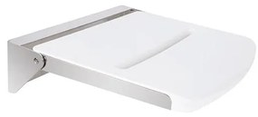 Siedzisko prysznicowe 46,2x12 cm srebrno-białe