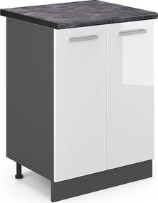 Szafki kuchenne biały wysoki połysk 60x60x81.6 r-line