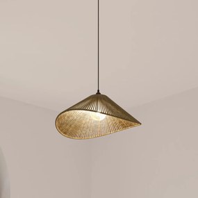 Lampa wisząca nad stół MYHA pleciony klosz, 58 cm