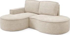 Narożnik MOLLY Lewostronny bez funkcji spania, wolnostojący tkanina ABRIAMO 03 Beżowy