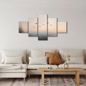 Obraz - Stado ptaków (125x70 cm)
