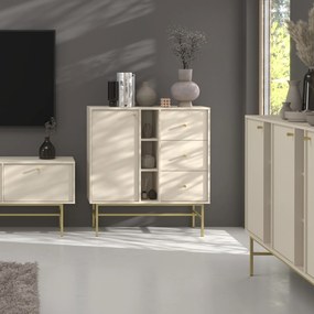 Komoda TORINO 100 cm do Salonu Sypialni Odcienie beżu