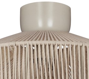 Japandi plafondlamp bruin met touw - SveaJapandi Oswietlenie wewnetrzne
