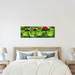 Obraz - Sunshine of the Seven Suns (z zegarem) (90x30 cm)