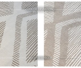 Brązowo-kremowy dywan odpowiedni na zewnątrz 120x170 cm Gemini – Elle Decoration