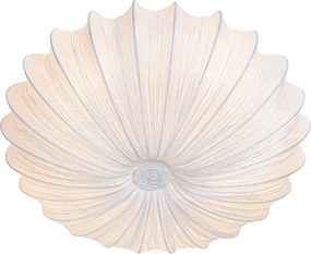 Designerska lampa sufitowa biała jedwab 60 cm 5-świateł - Plu