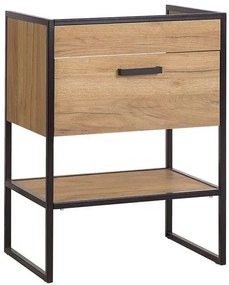 Szafka łazienkowa pod umywalkę stojąca dąb craft - Favero 3X 60 cm