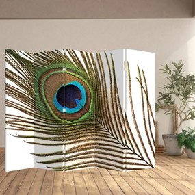 Parawan - Pawie pióra (210x170 cm)
