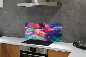 Panel szklany do Kuchni Tęczowa Symfonia Fraktali