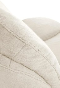 Fotel tapicerowany SHELL kremowy obracany HALMAR