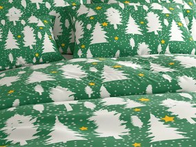 PrzytulneMieszkanie.pl PrzytulneMieszkanie.pl Bawełniana pościel EVERGREEN DREAMS zielona Rozmiar pościeli: 70 x 90 cm | 140 x 200 cm