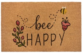 Wycieraczka z włókna kokosowego 75x45 cm Bee Happy – Hanse Home