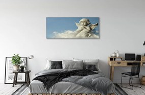 Duży obraz na płótnie Anioł na Tle Chmur i Nieba
