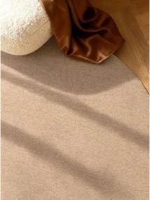 Wełniany okrągły dywan tkany ręcznie w naturalnym kolorze ø 160 cm Puristic Knots – Elle Decoration