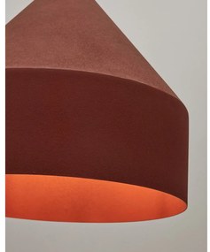 Lampa wisząca w kolorze terakoty z metalowym kloszem ø 30 cm Peralta – Kave Home