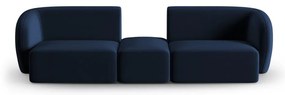 Niebieska aksamitna sofa 246 cm Paolo – Milo Casa
