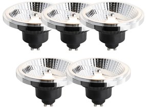 Zestaw 5 ściemnialnych żarówek LED GU10 111mm 10.5W 770 lm 2700K