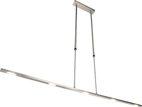 Nowoczesna lampa wisząca stalowa z wbudowanym LED regulowanym - Bold